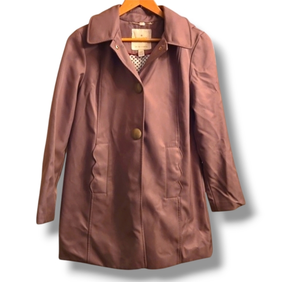 Kate Spade Taupe/Tan Hooded Jacket - Picture 1 of 10